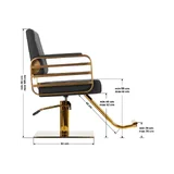 GABBIANO juuksuri tool Avila must-kuldne