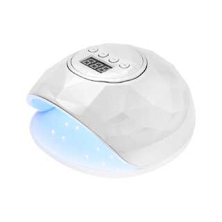 UV LED läikiv 86W lamp valge/hõbedane pärlmutter