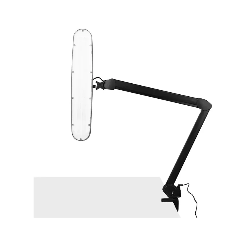 801. elegantne LED-töövalgusti harjakinnitusega - must