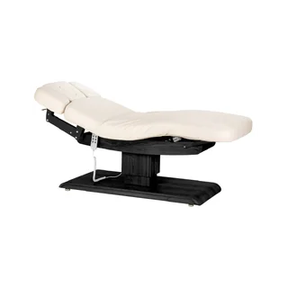 Sillon Relax - SPA-protseduuride voodi - kreemikas musta alusega