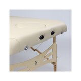 Massaažilaud - Integral Light puidust peatsiga K033 beež
