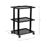 Praktiline käru – Tattoo Assistant PRO INK - 1040 – Must