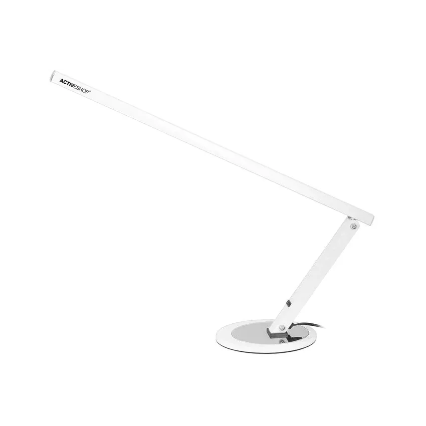 Valge õhuke LED-laualamp