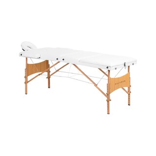 Kokkupandav massaažilaud Balance Lux puit 3-osaline 190x70 valge