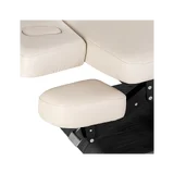 Sillon Relax - SPA-protseduuride voodi - kreemikas musta alusega