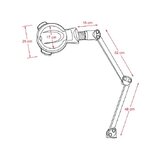 Lauakinnitusega suurenduslamp - Zoom