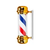 Juuksuripulga valgustusega lamp BB-02 kuldne suur