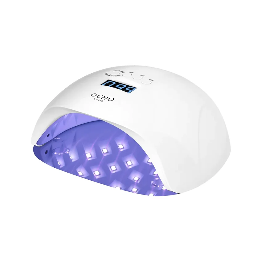 UV LED lamp OCHO NAILS X13 65W valge peeglipõhjaga