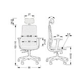 Ergonoomiline kontoritool ZN-807-B - Must
