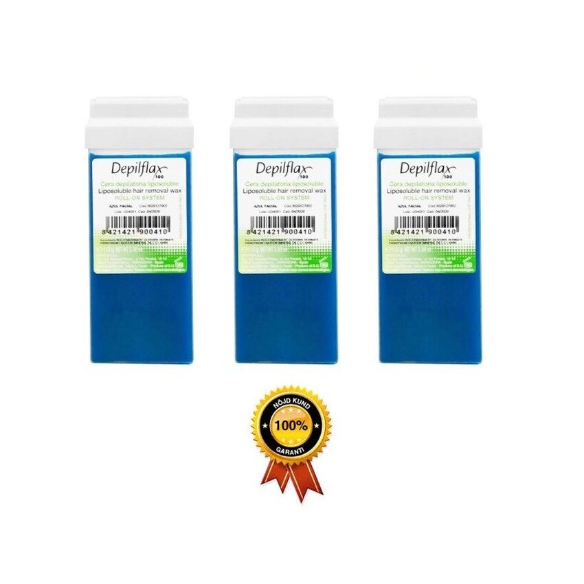 3x Depilflax 100 karvaeemaldusvaha rull asuleeniga 110g