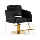 Juuksuri tool Gabbiano Turyn must-kuldne