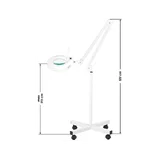 S4 LED-luuplamp + ratastega alus